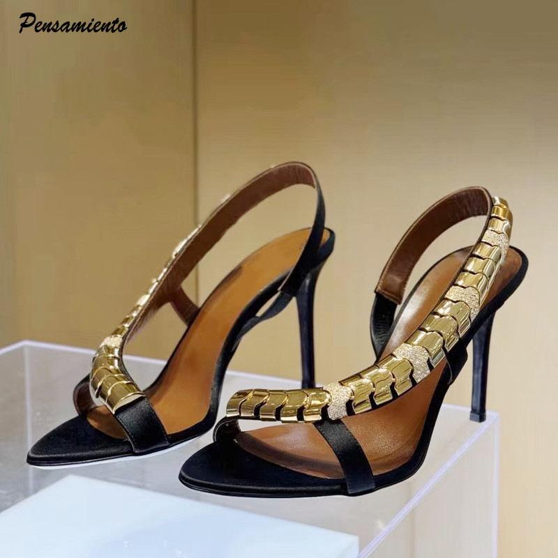 Women'S Formal Wear To A Wedding - Luxuriöse Glitzer-Sandalen mit Strassbesatz für Damen,