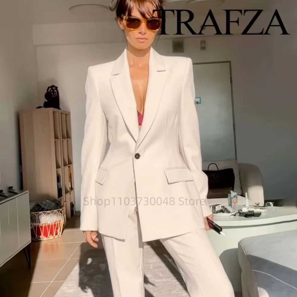 Women Formal Wear Office - Modischer Büro-Damenanzug Blazer und Hose Formeller