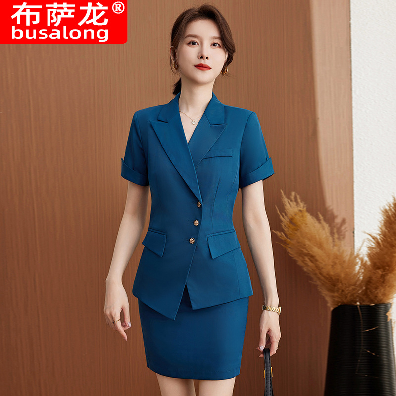 Kurzärmeliger, professioneller – Women Formal Wear Sale Bewertung und Preis