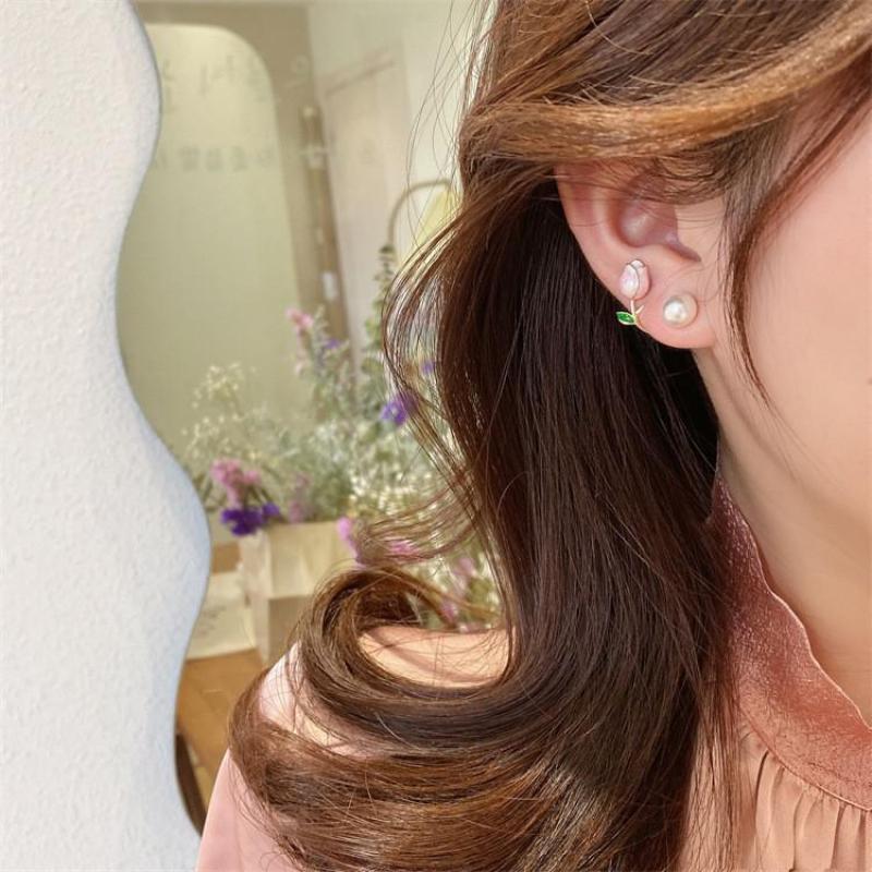 925 Silber Nadel Koreanische M – Pearl Earring Stud Bewertung und Preis