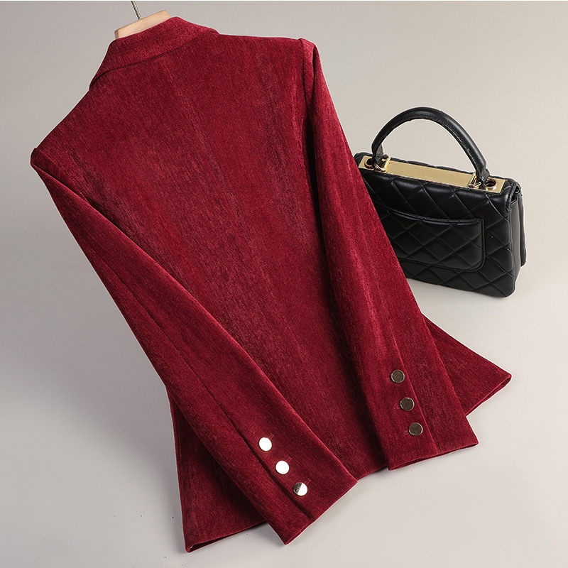 Gelbgoldener Samt-Blazer für D – Women Formal Wear Office Bewertung und Preis