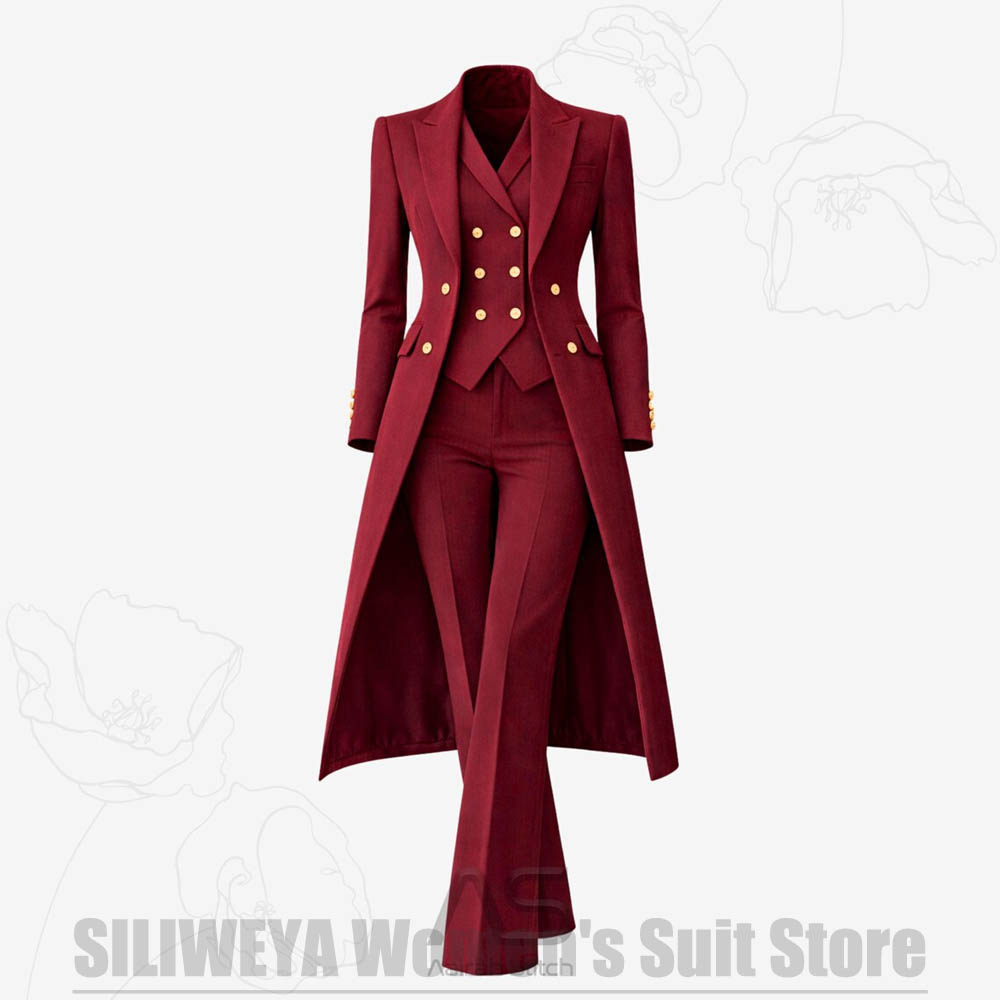 Damenanzug 3-teilig Doppelreih – Women Formal Wear Office Bewertung und Preis
