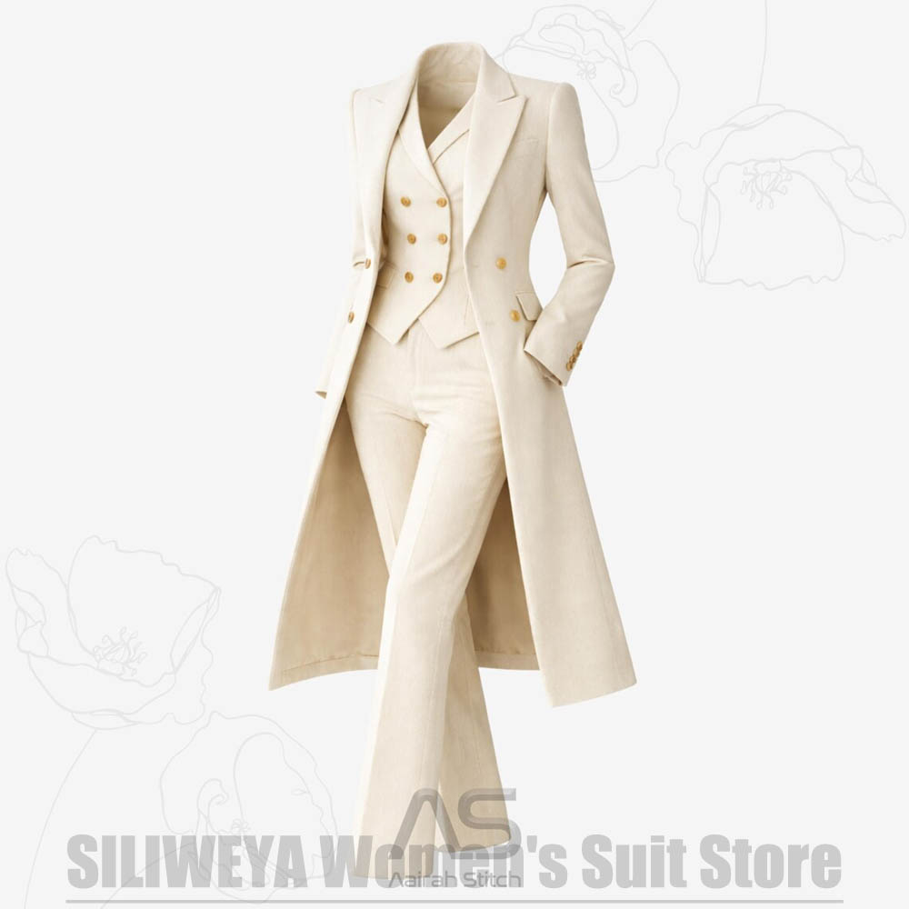 Damenanzug 3-teilig Doppelreih – Women Formal Wear Office Bewertung und Preis