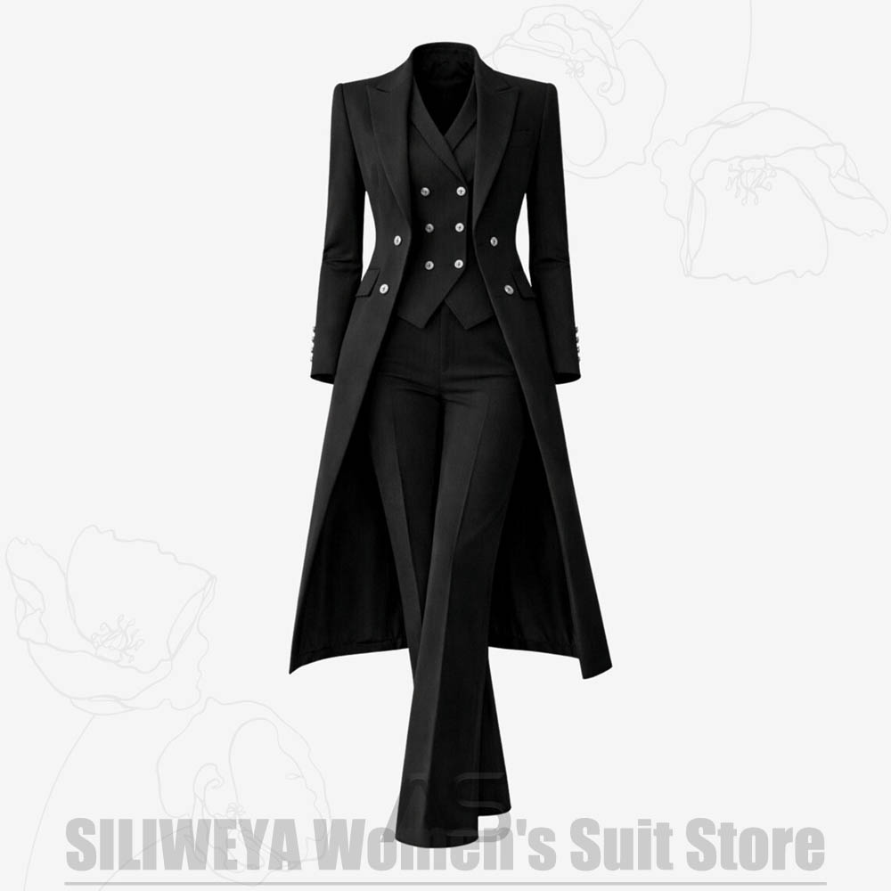 Damenanzug 3-teilig Doppelreih – Women Formal Wear Office Bewertung und Preis