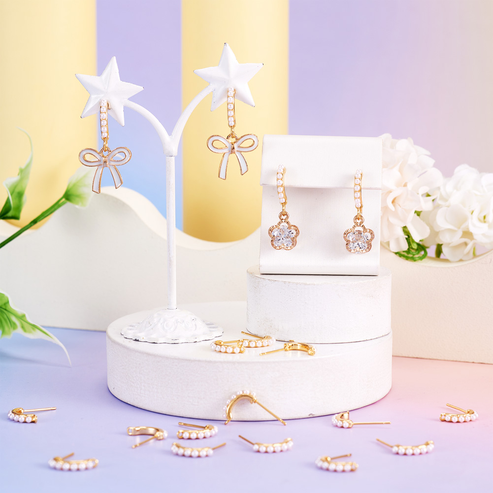 30 Stück Messing-Ohrstecker-Zu – Pearl Earring Stud Bewertung und Preis